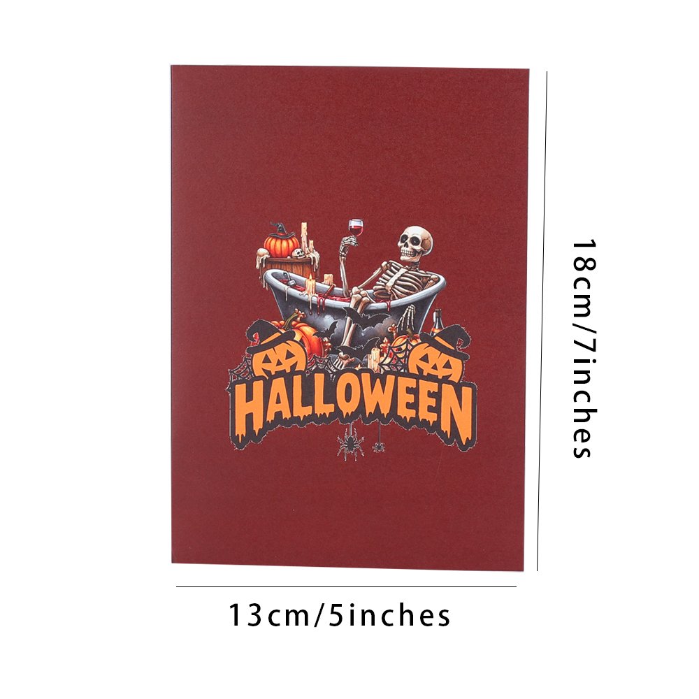 Gothic Skeleton Pop Up Card