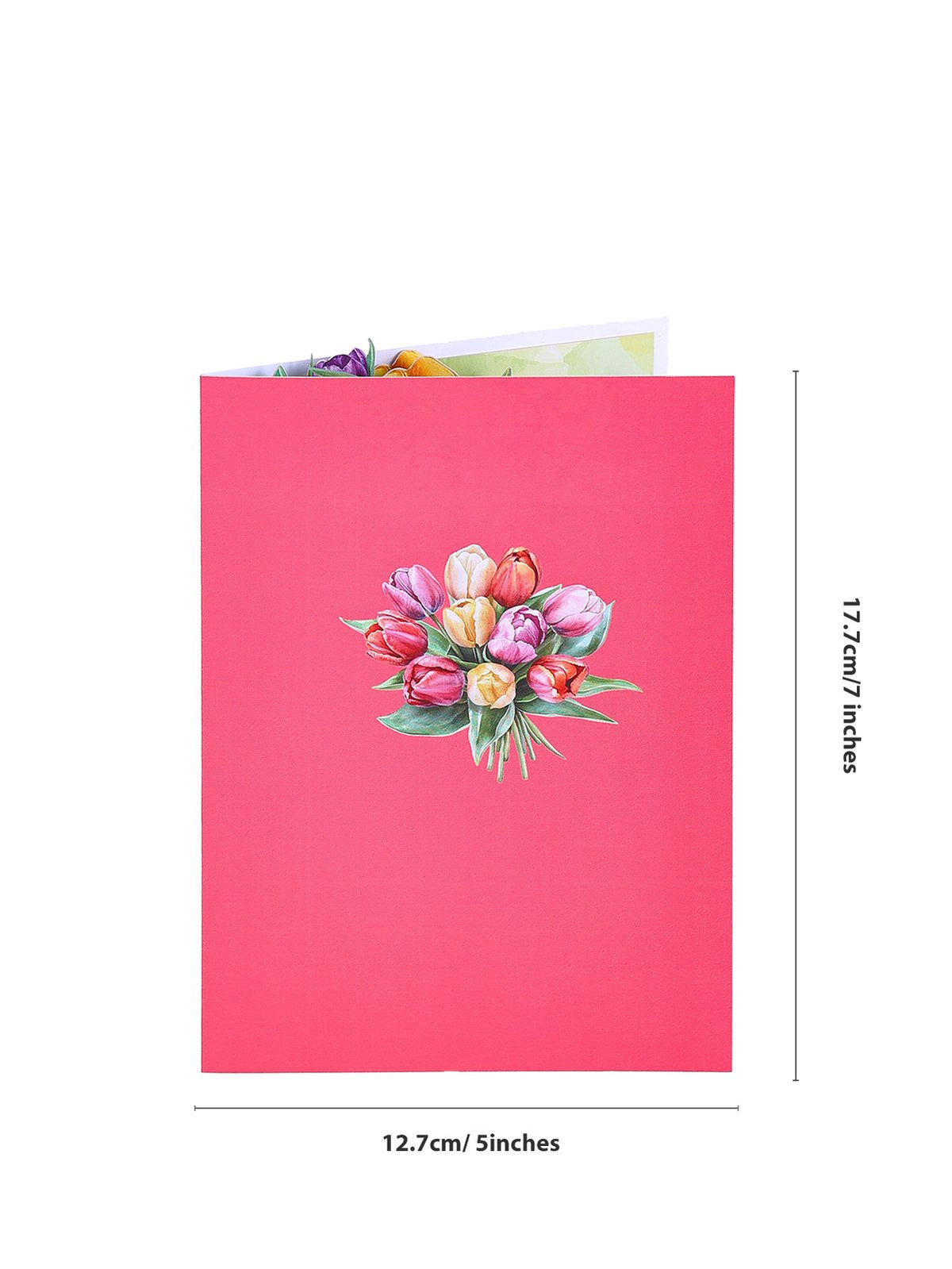 Tulip Flowering Shrubs 3D Pop Up Card