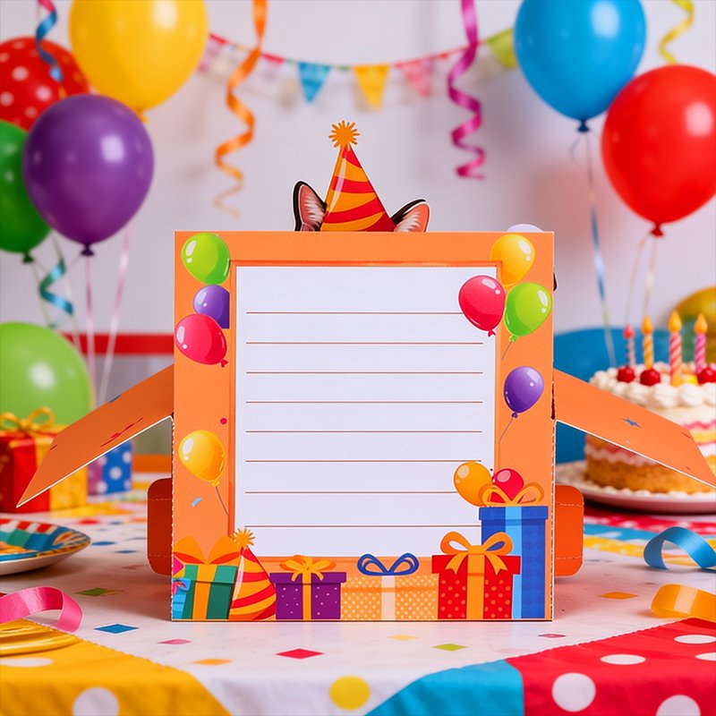 Cat Birthday Greeting Card