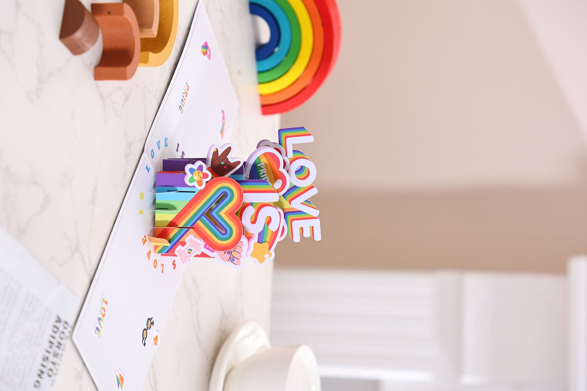 LGBT Pride Valentine's Day 3D Pop Up Card