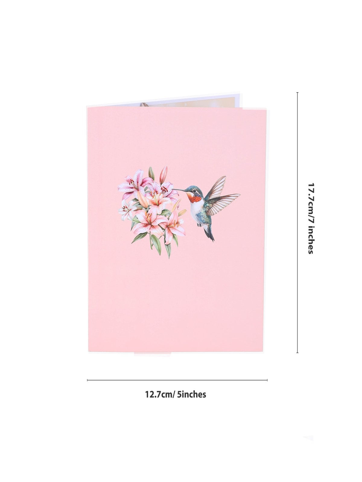 Hummingbird Lily Greeting Card