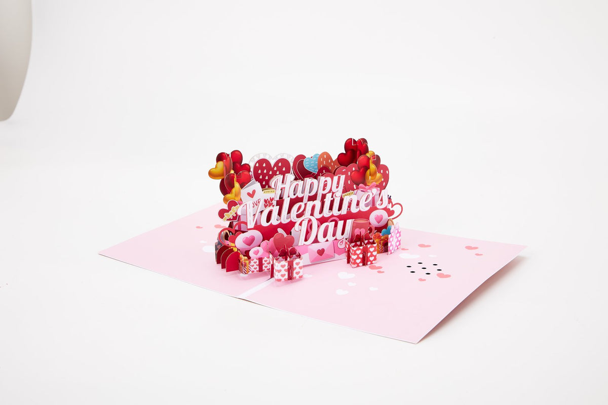Valentine's Day Happy Music 3D Pop Up Card