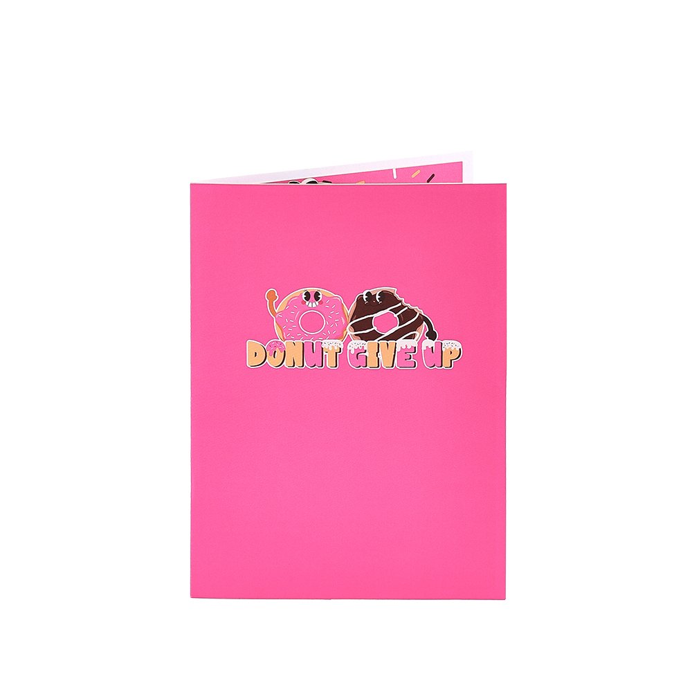 Donut Encouragement 3D Pop Up Card