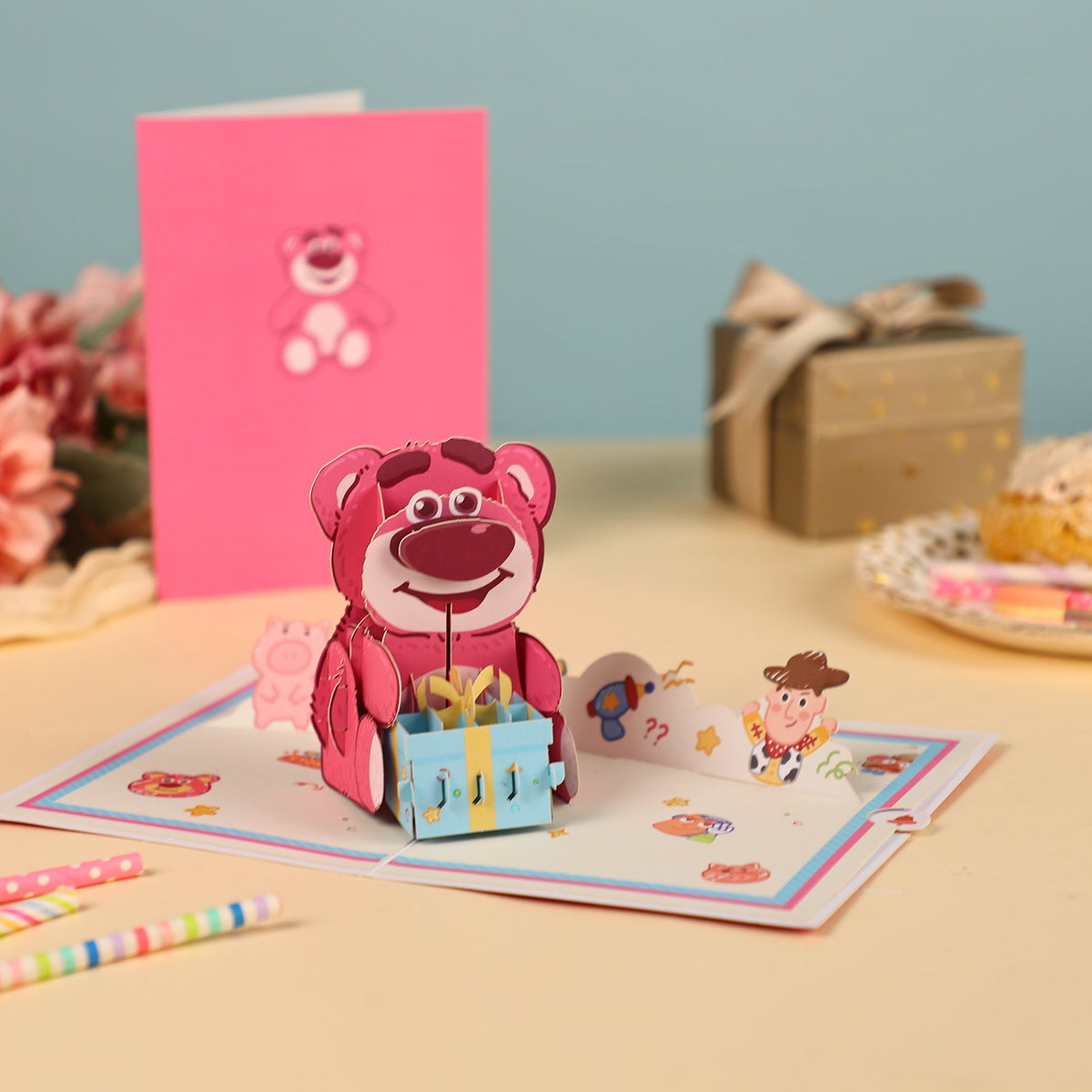 Strawberry Bear Greeting Card