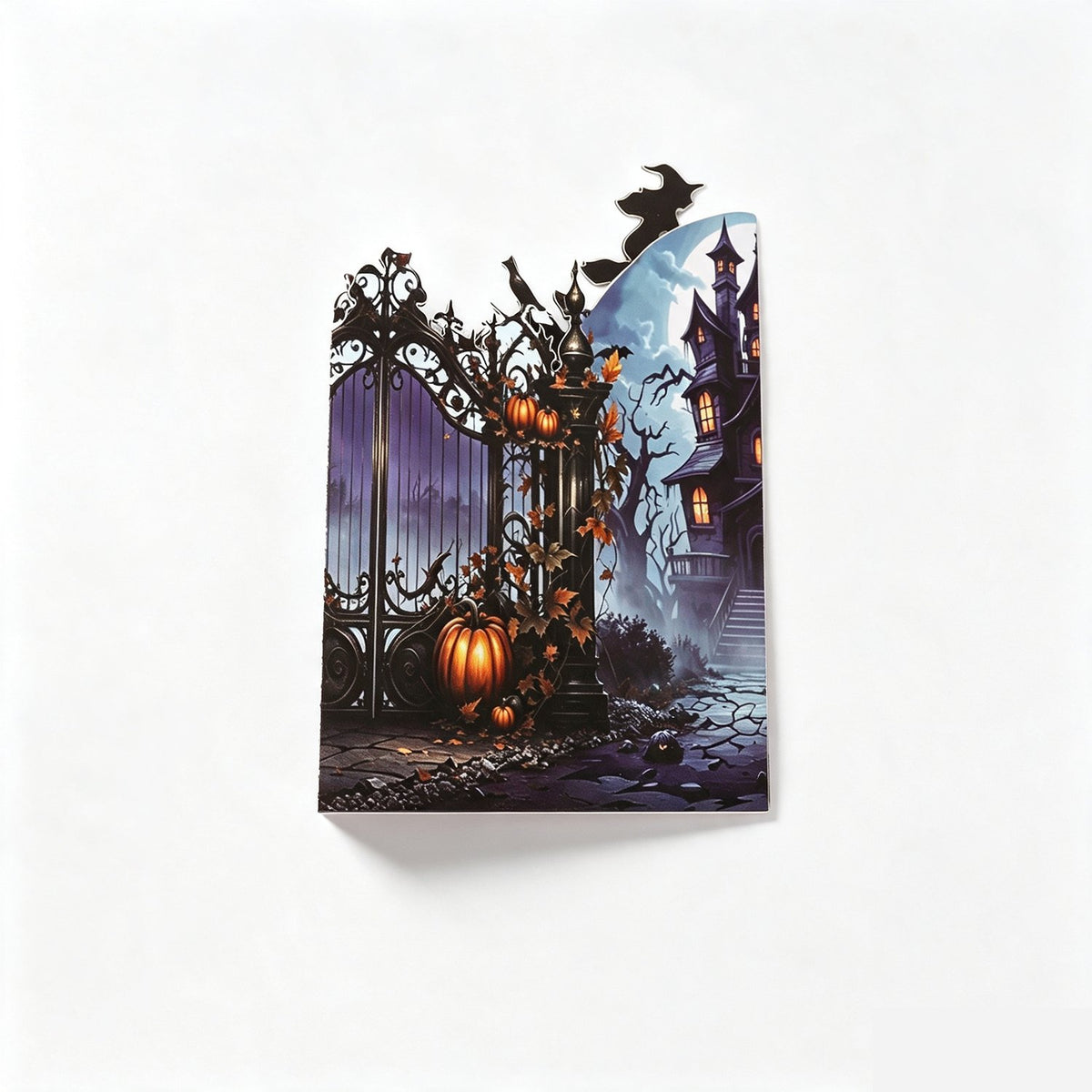 Halloween Haunted House Ornament Greeting Card
