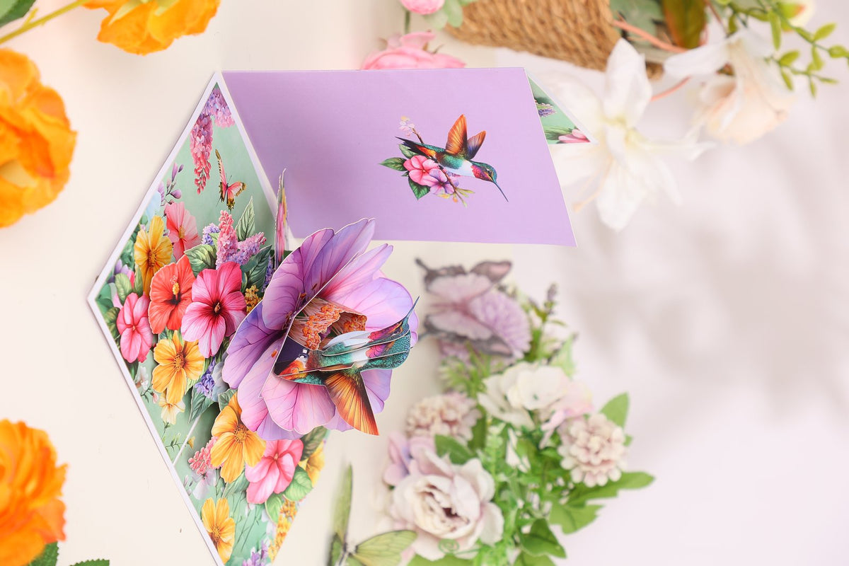 Hummingbird Floral Greeting Card