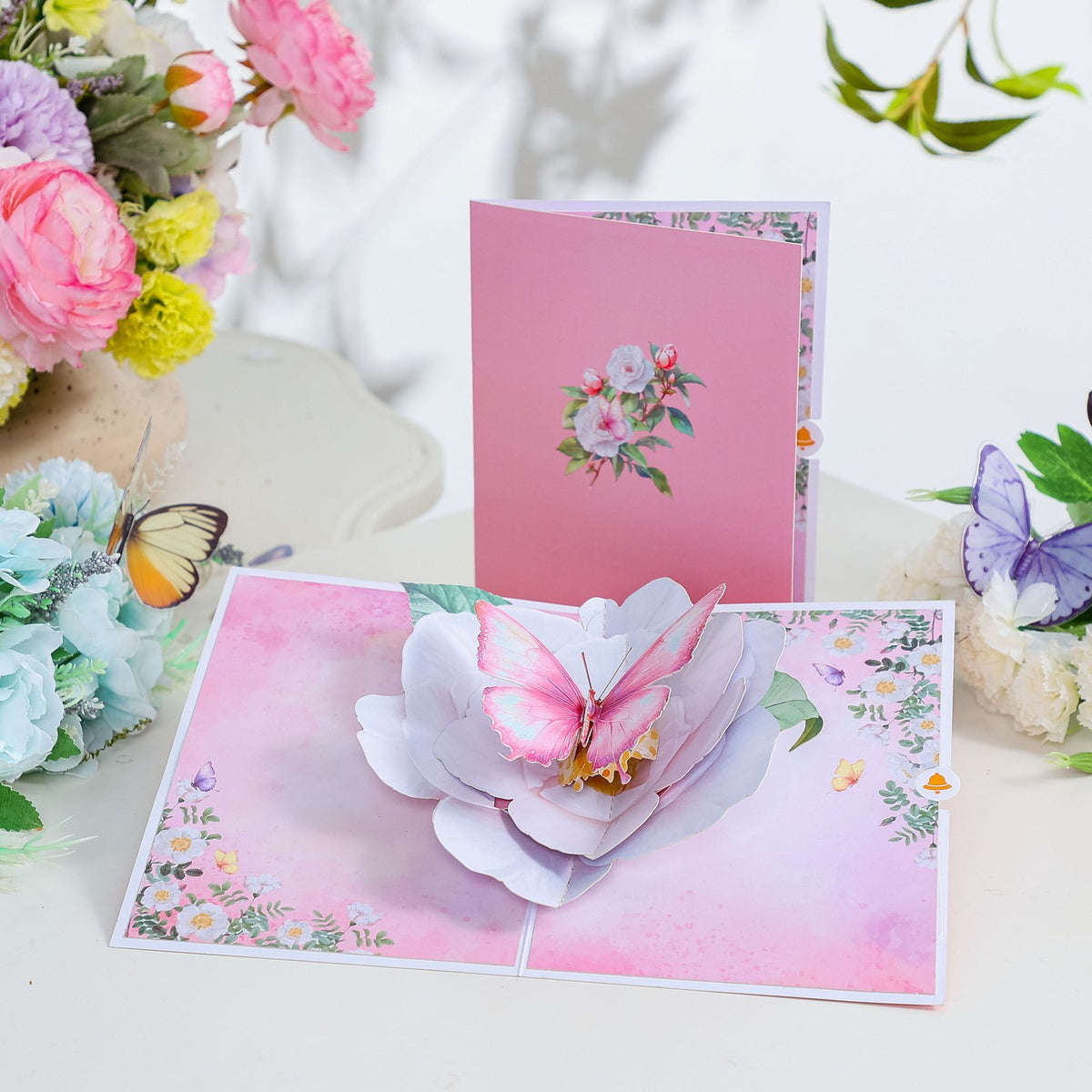 Camellia 3D Pop Up Card