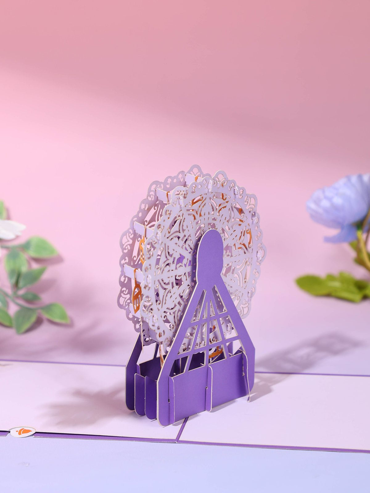 Lavender Crystal Ball Card
