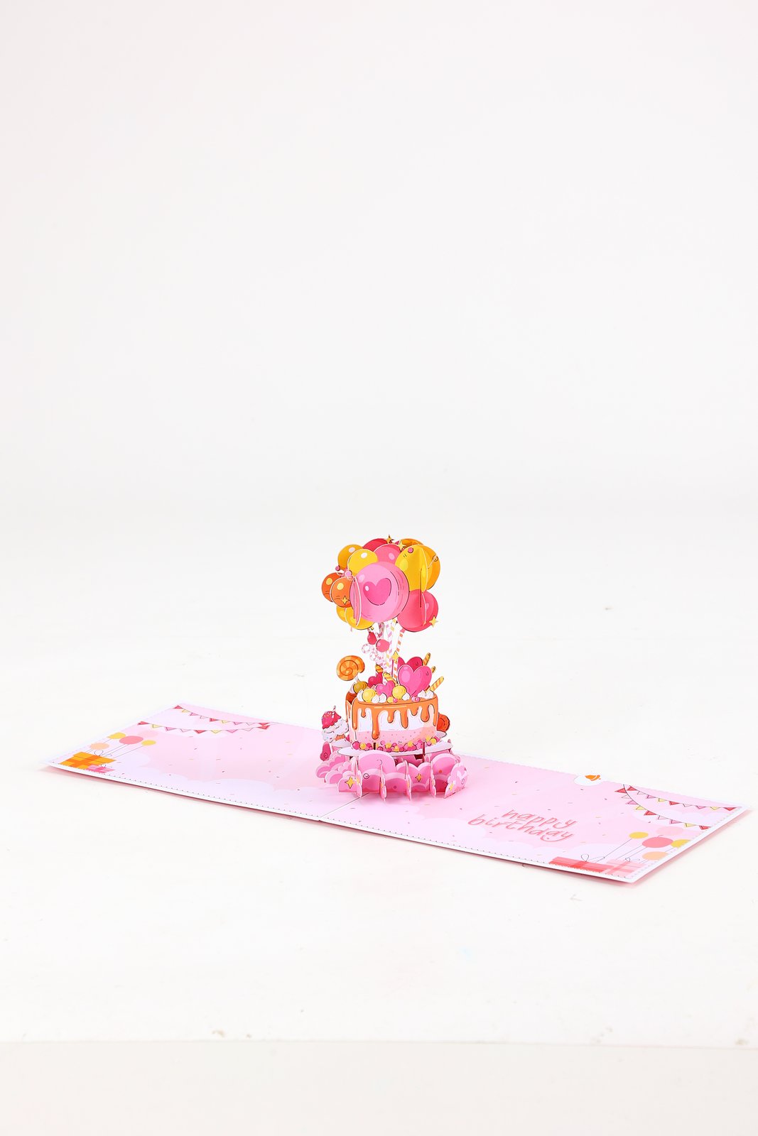 Pink Cake Birthday 3D Pop Up Card