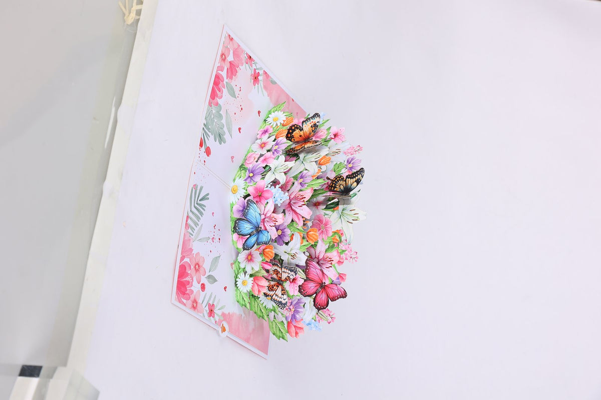 Pink Lily 3D Pop Up Card