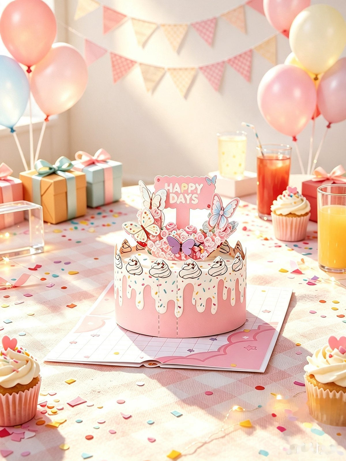 Cake 3D Pop Up Card