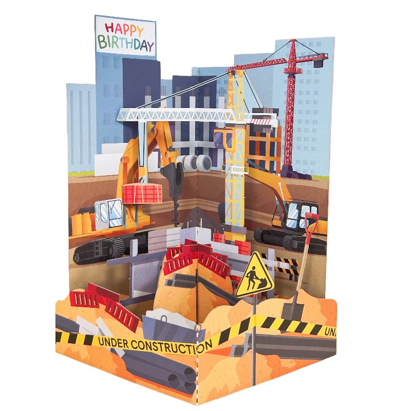 Architecture Birthday Party 3D Pop Up Card Ornament