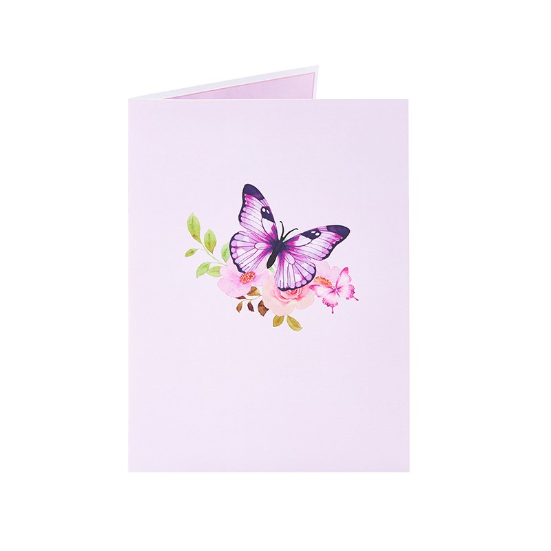Butterfly Flower Cluster Greeting Card