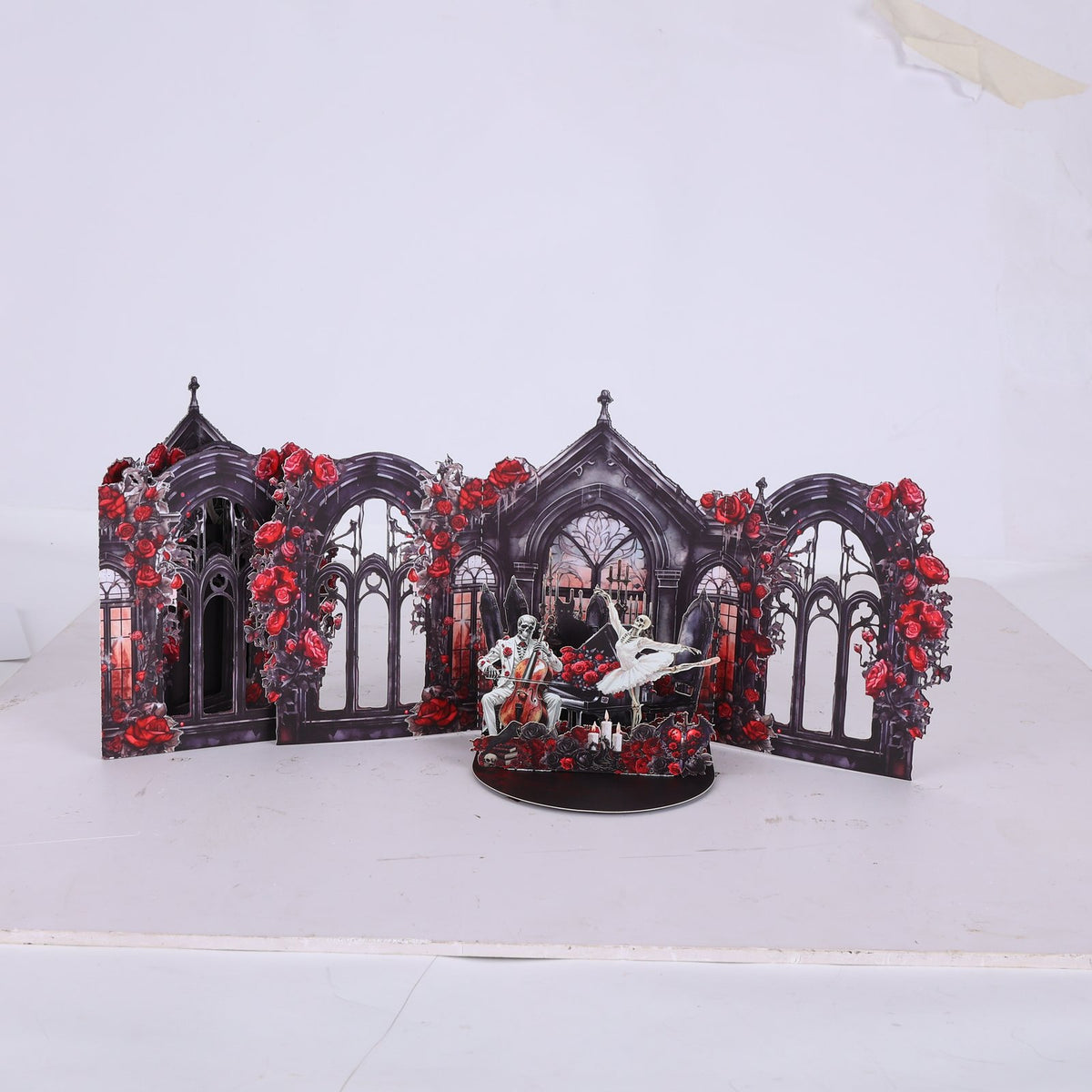 Gothic Skeleton Pop Up Card