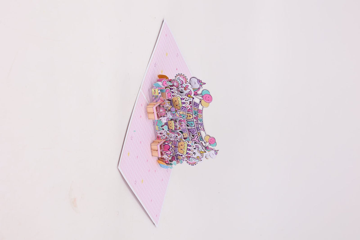 Unicorn 3D Pop Up Card