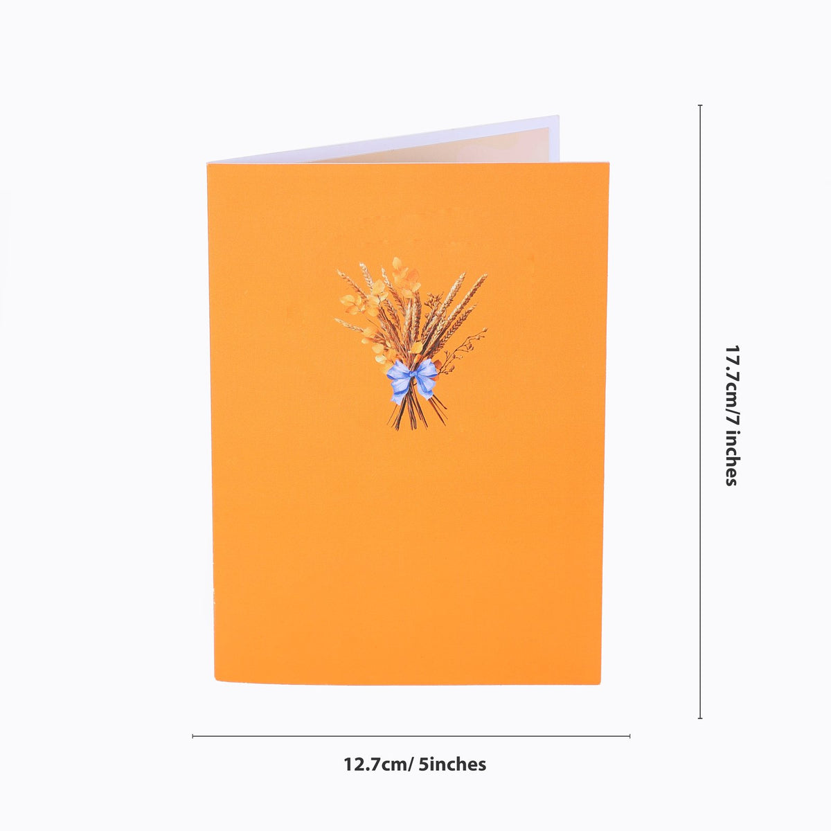 Wheat Floral Branch Greeting Card