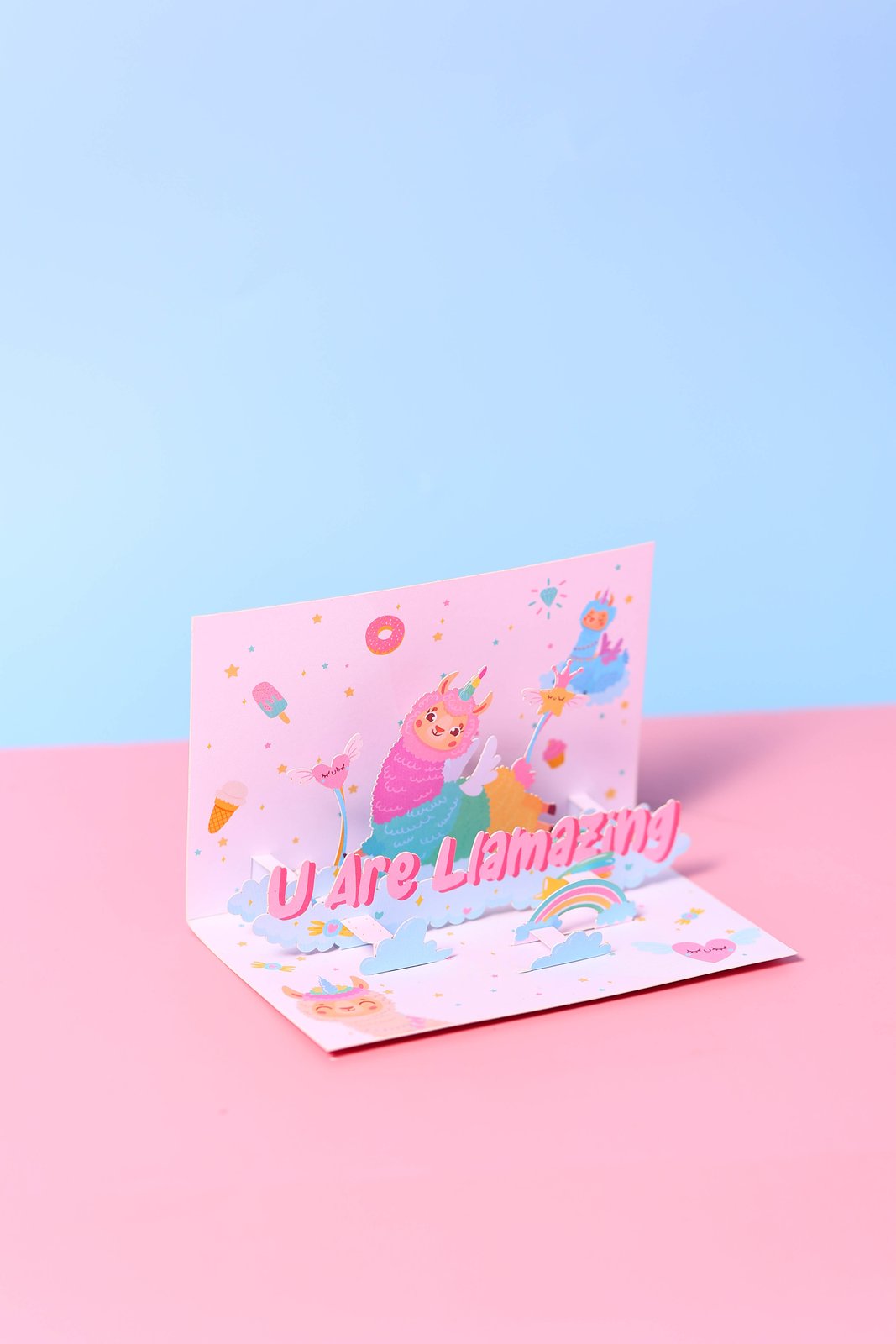 U Are Llamazing Girls 3D Pop Up Card