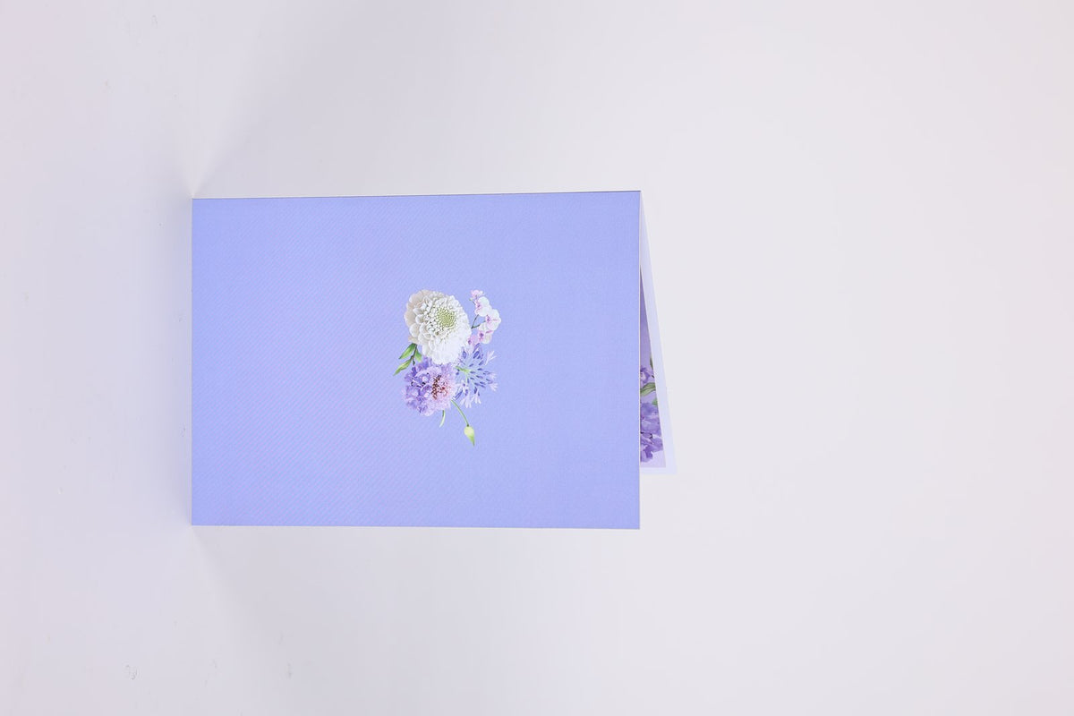 Mixed Wedding Flower Bouquet Pop Up Card