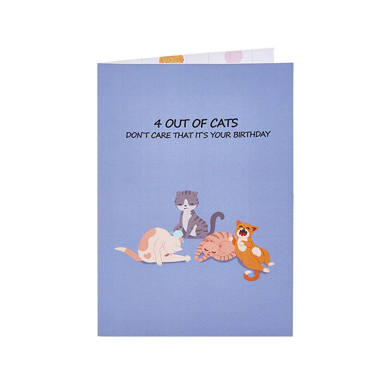 One-Fifth Cat Birthday Greeting Card