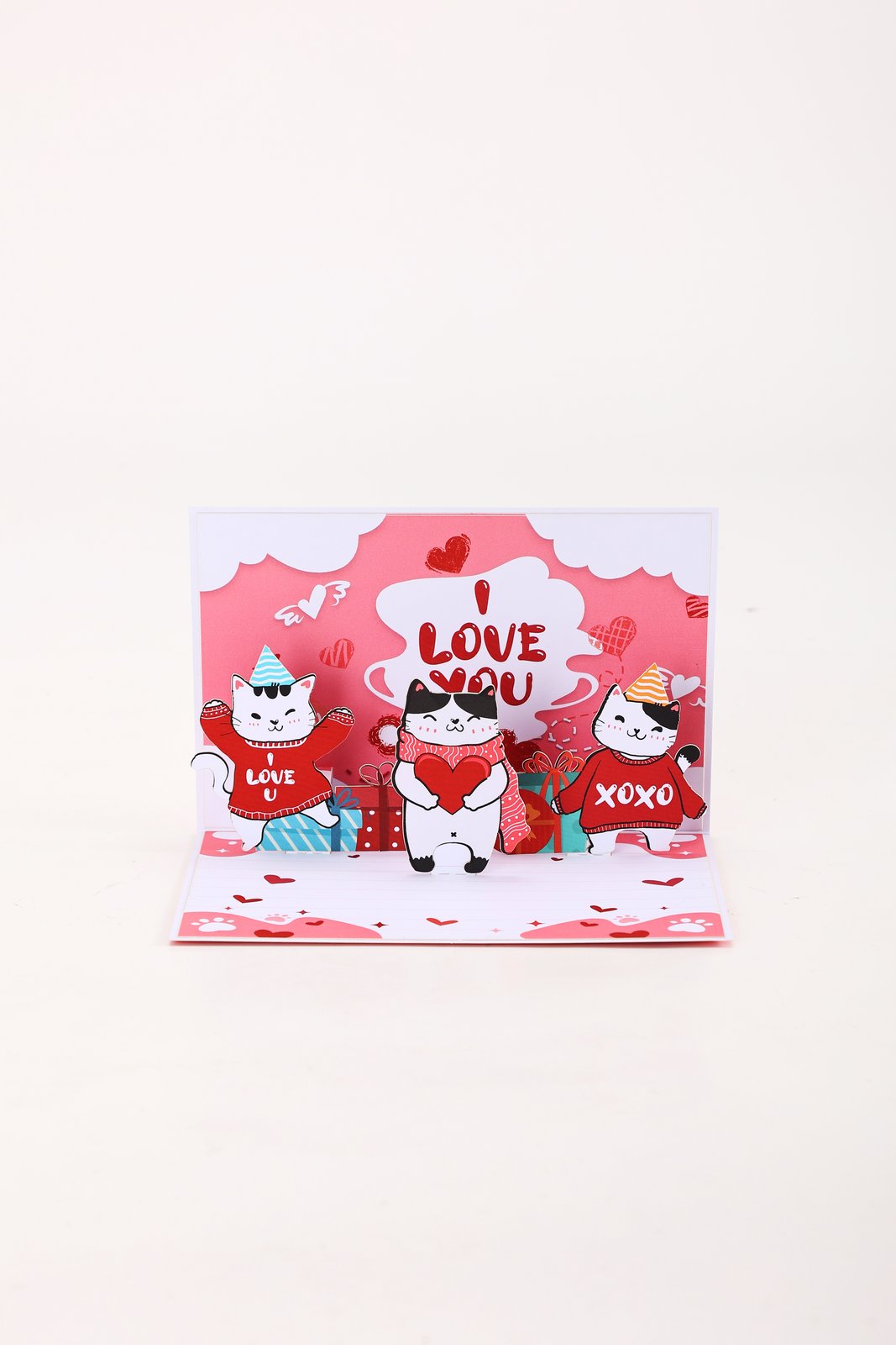 90° Cat Celebration Greeting Card