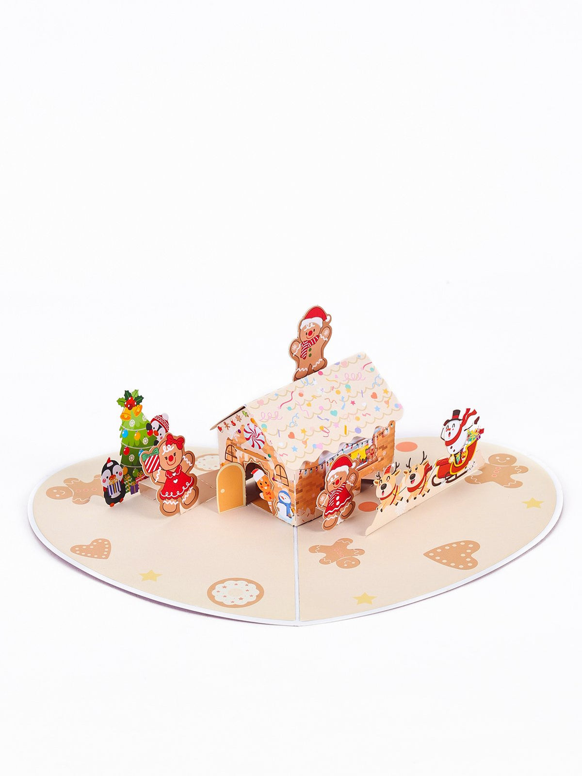 Gingerbread Man Flip Pop Up Card