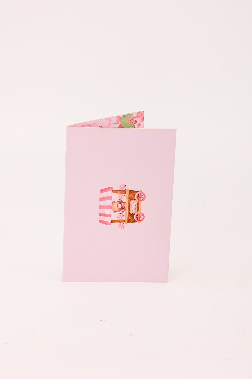 Valentine's Day Bear Car 90° 3D Pop Up Card