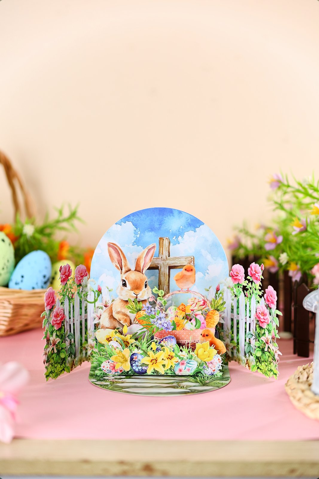 Easter Double Door Pop Up Card
