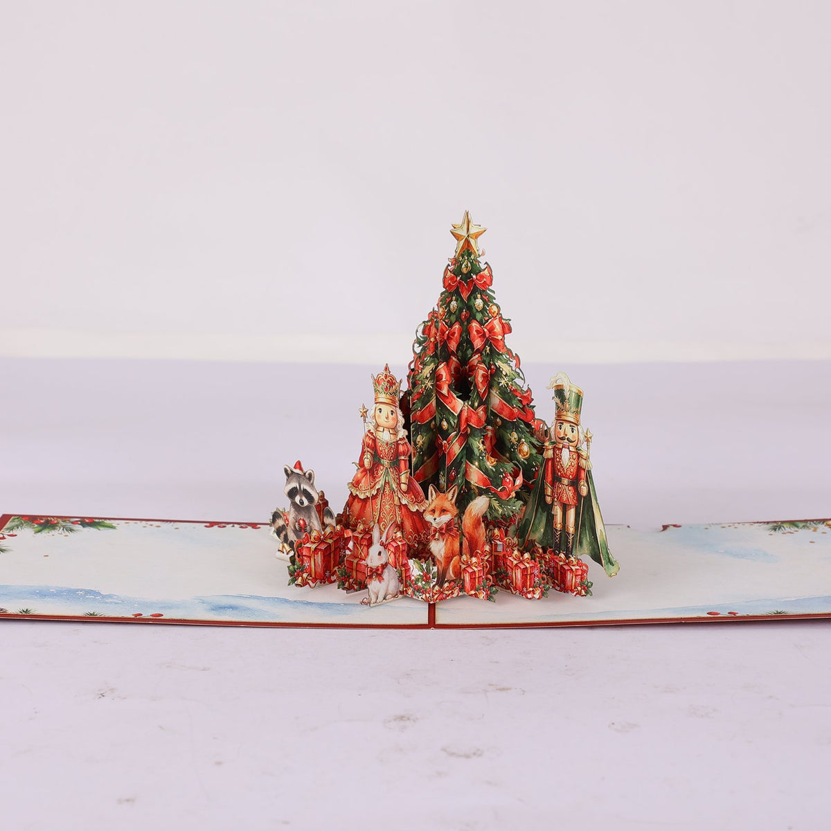 Nutcracker Christmas Tree Greeting Card