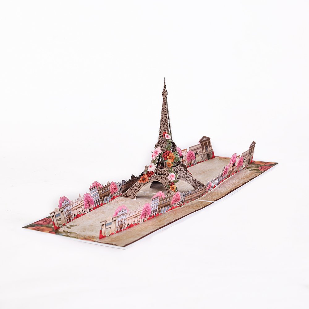Paris Eiffel Tower 3D Pop Up Card