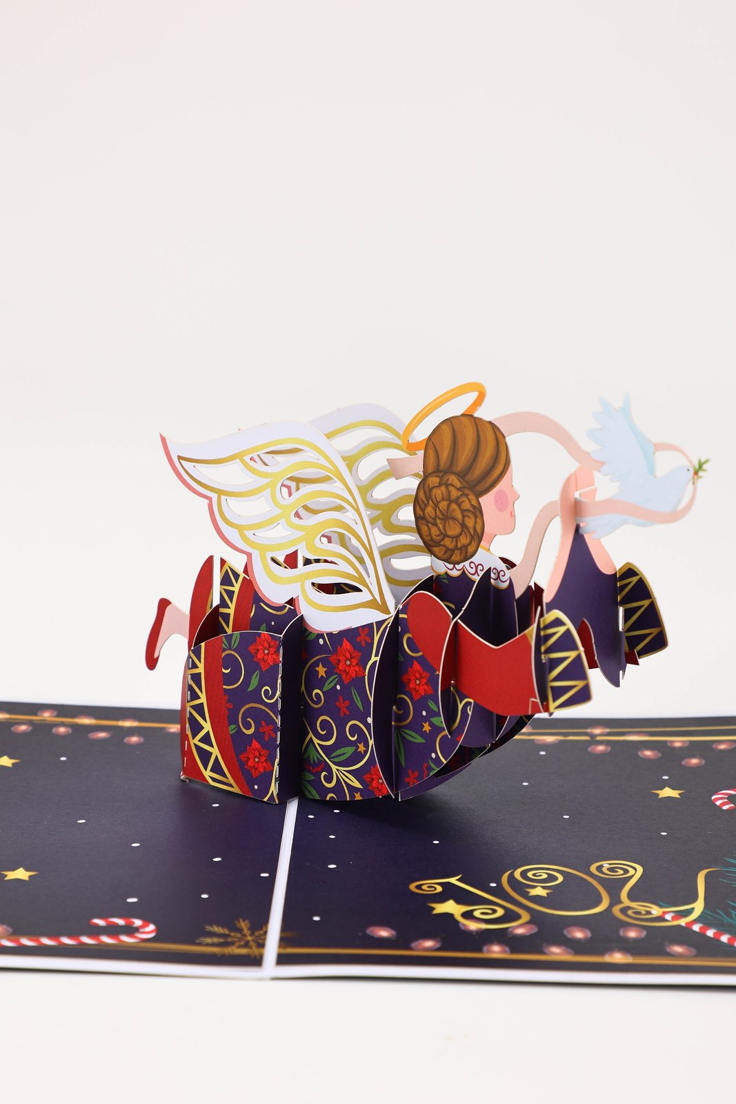 Christmas Joyful Angel 3D Pop Up Card
