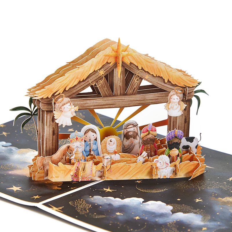 Nativity Watercolor Greeting Card