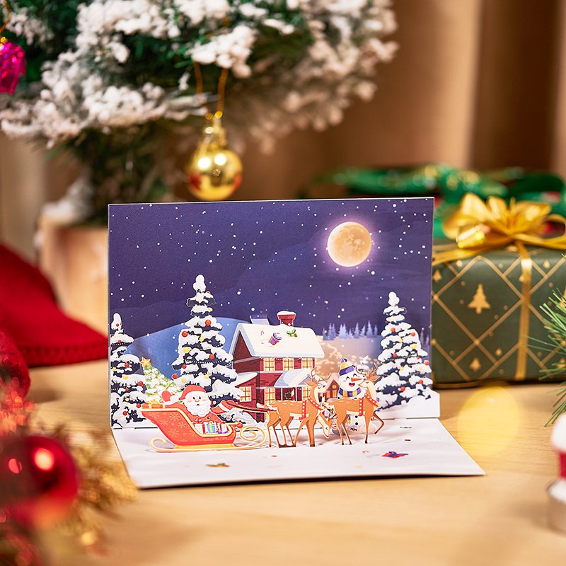 90° Christmas Greeting Card