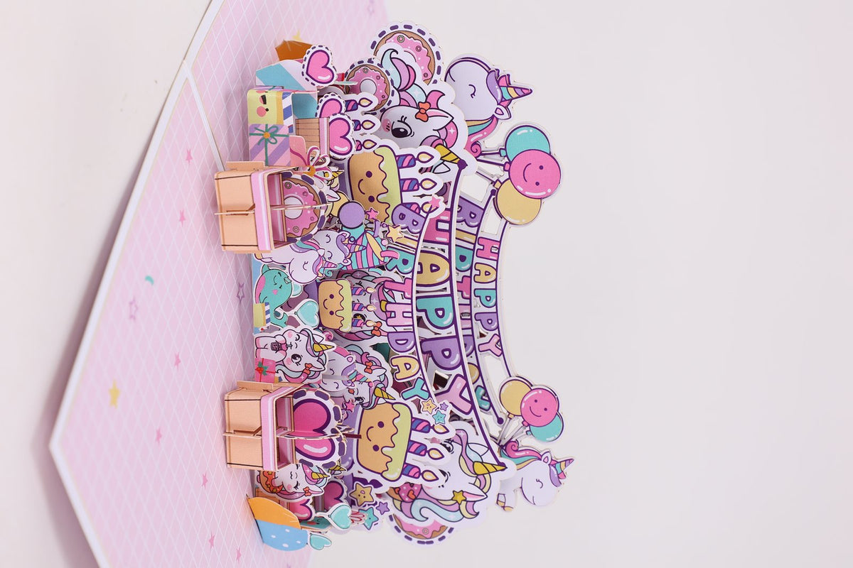 Unicorn 3D Pop Up Card