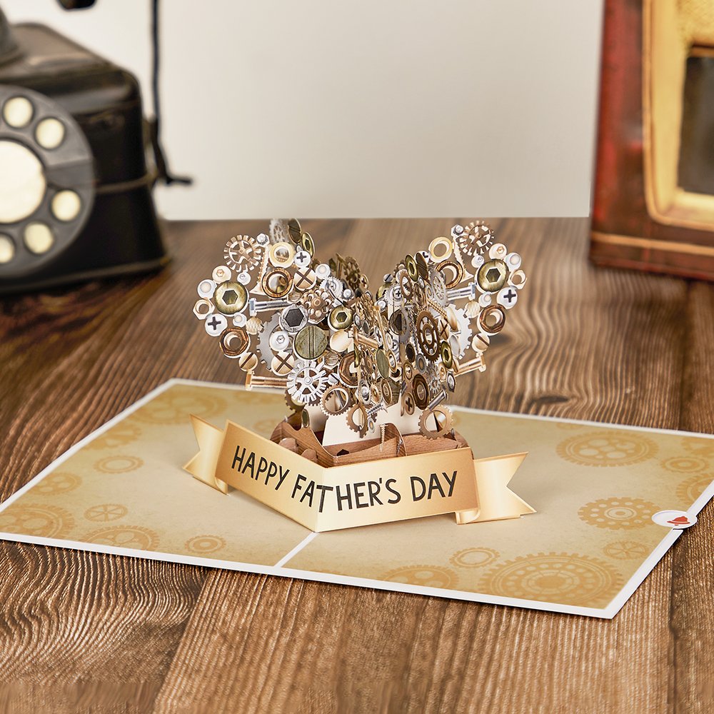 Father's Day Nuts & Bolts 3D Pop Up Card