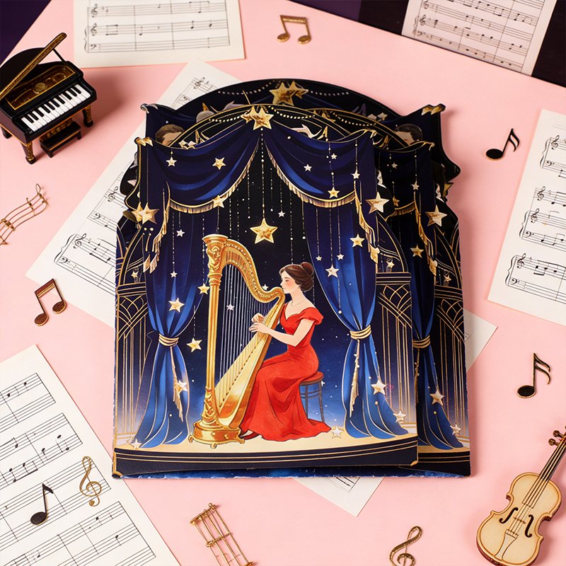 Music Double Door Card