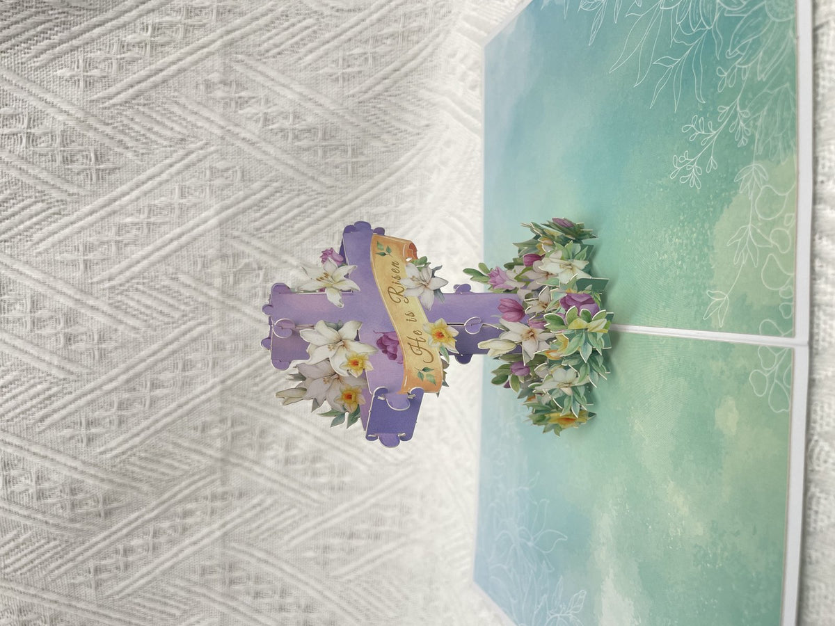 He Is Risen 3D Pop Up Card