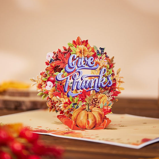 Universal Thanksgiving Thank You Pop Up Card
