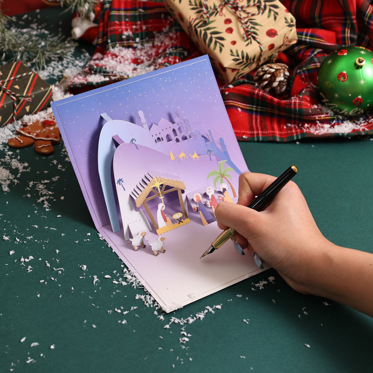 Nativity 90° 3D Pop Up Card