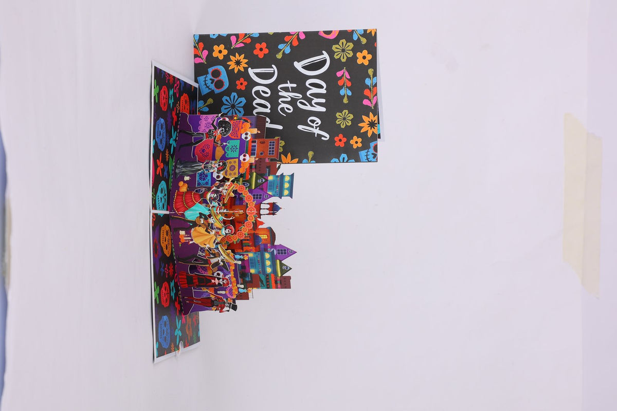 Day Of The Dead Flip Pop Up Card