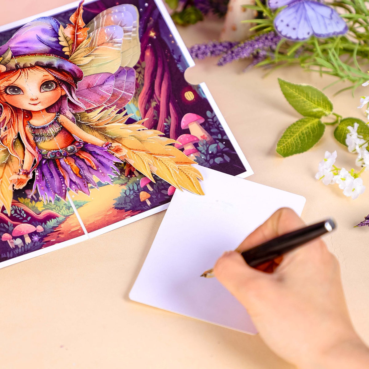 Angel Birthday Greeting Card Fairy