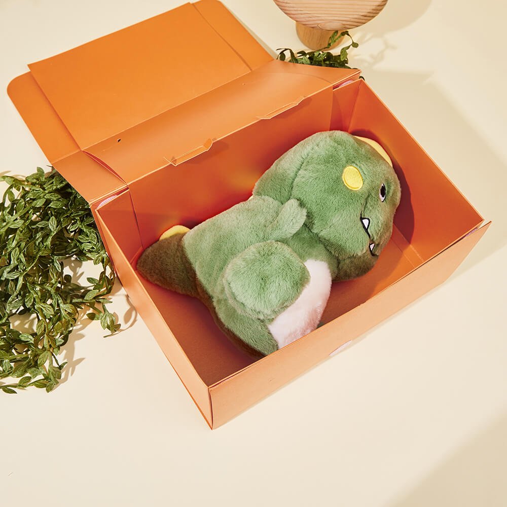 Dinosaur Greeting Card Plush Set