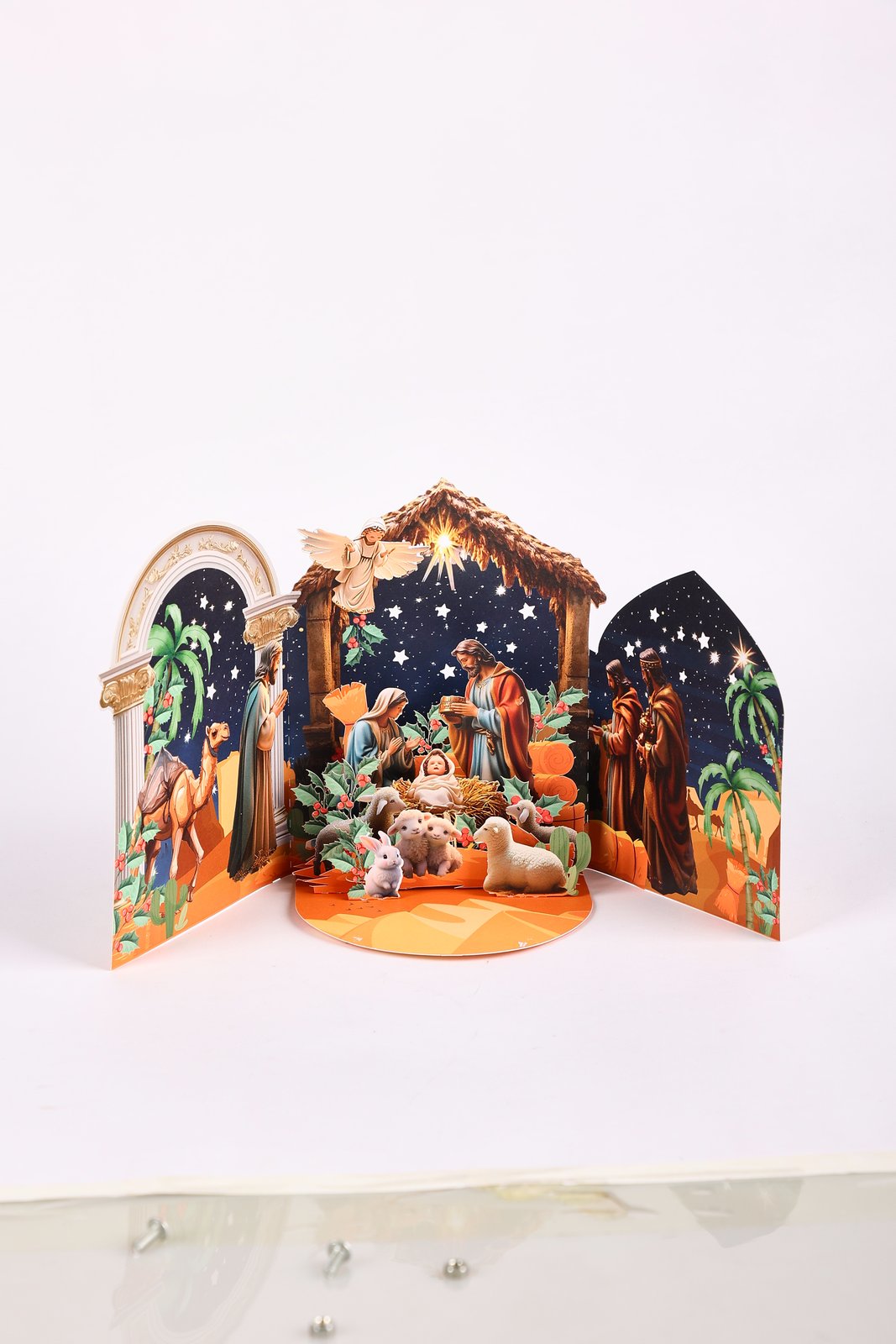 Open Door Nativity Greeting Card