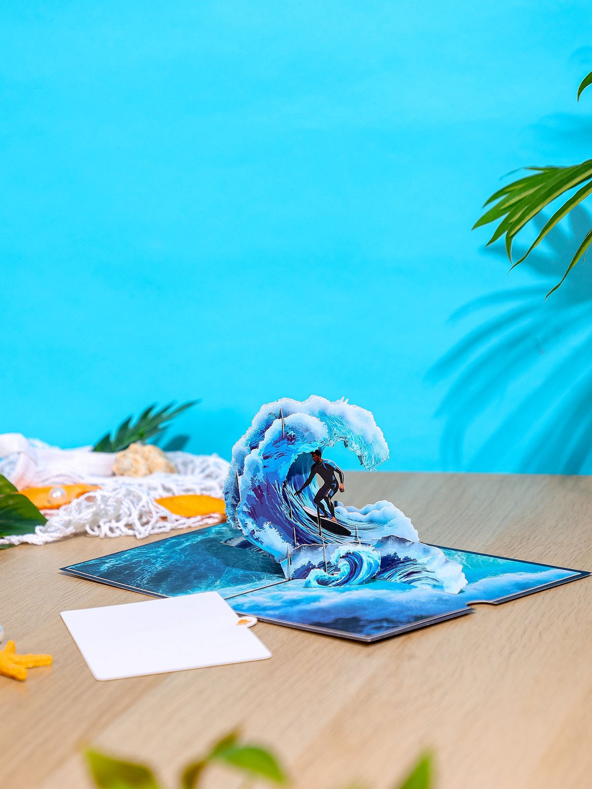 Seaside Surfing 3D Pop Up Card