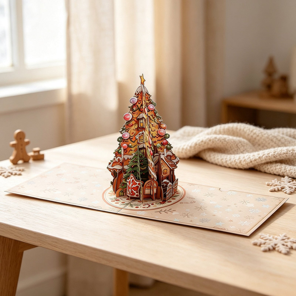 Gingerbread Christmas Tree Greeting Card