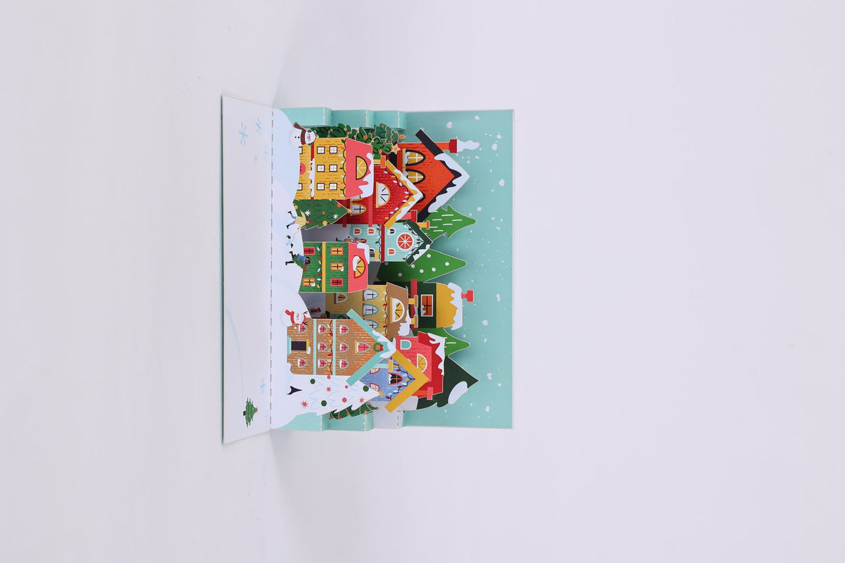Christmas Village 3D Pop Up Card