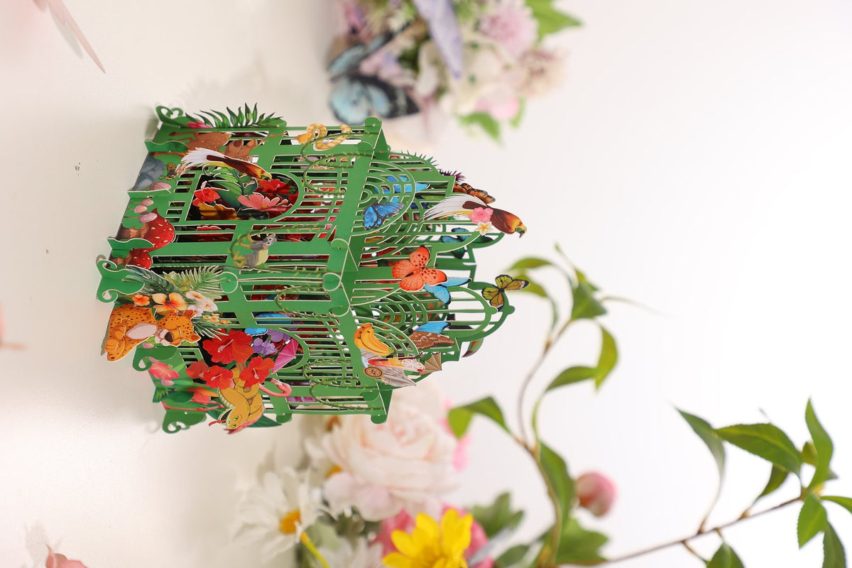 Green Garden Gazebo 3D Pop Up Card