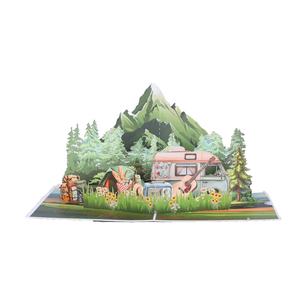 Camping Pop Up Card
