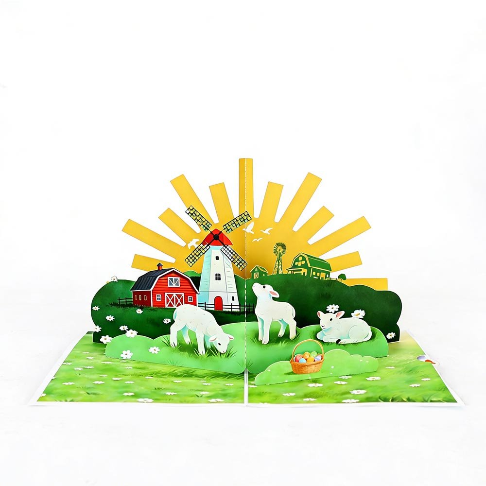 Easter Lamb Flip Pop Up Card