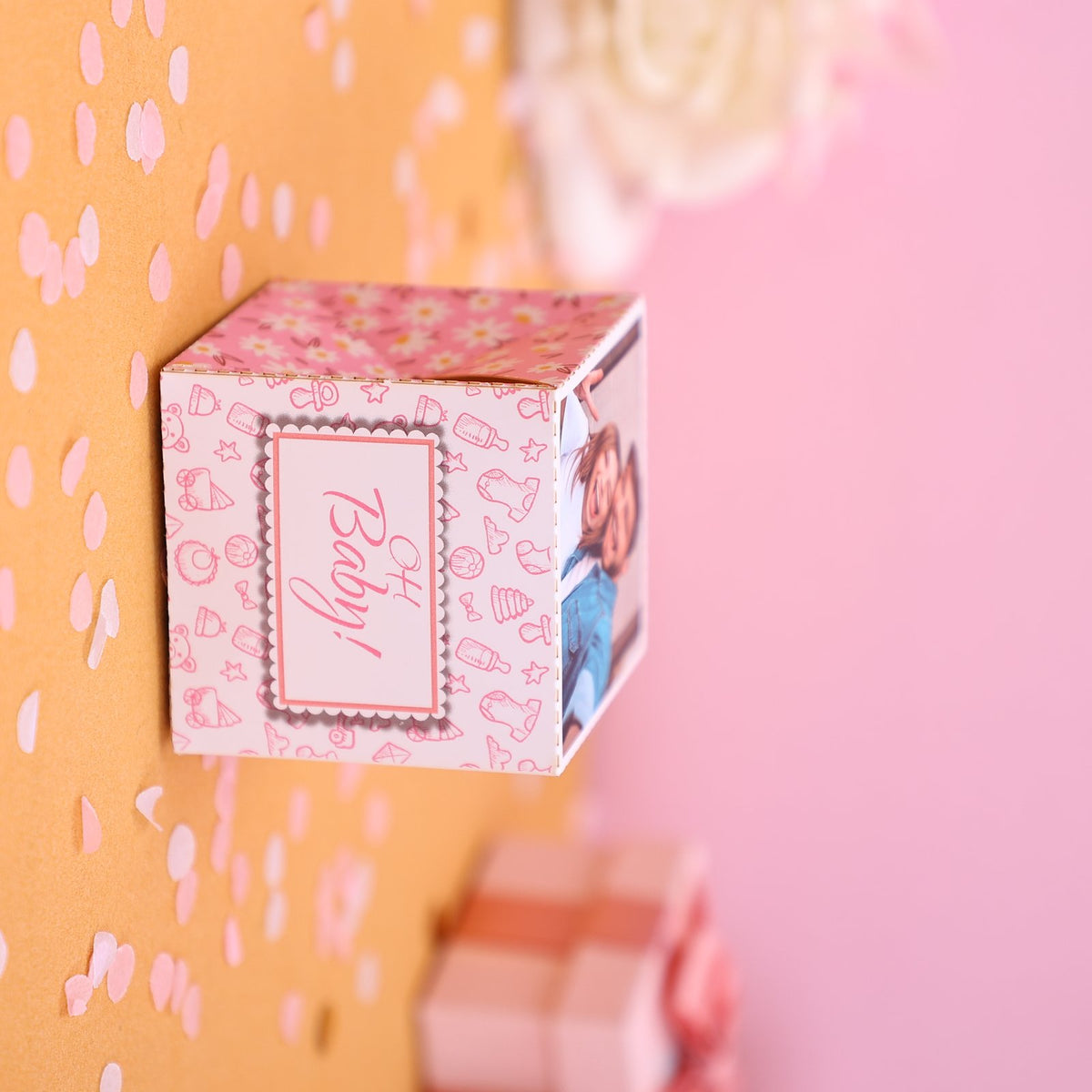 Baby Party Surprise Card Pink