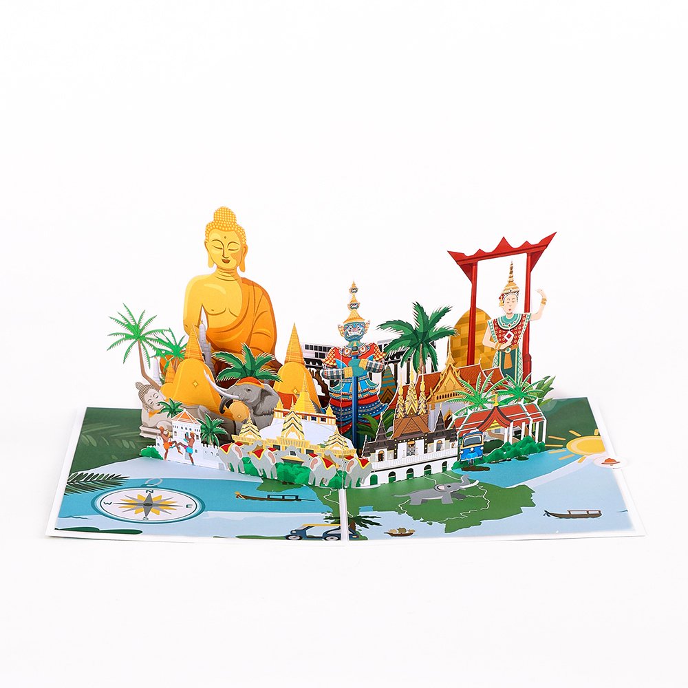 City Cityscape Greeting Card Thailand